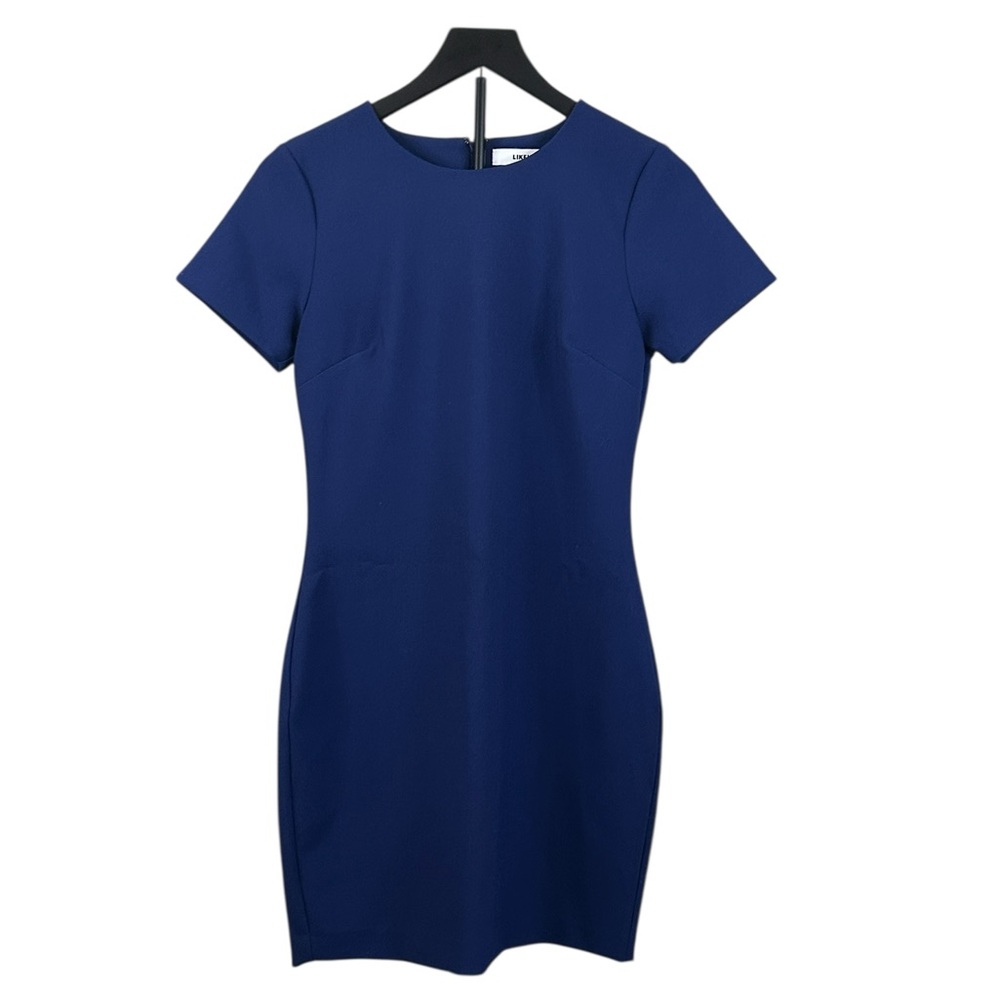LIKELY Royal Blue Short Sleeve Bodycon Dress Size 6 - Picture 5 of 9